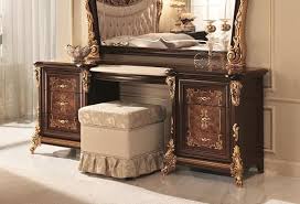Types of dressing table seating. Classic Dressing Table With Marble Top And Side Drawers Idfdesign