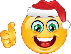 Christmas Emoticon With Thumb Up Emoticons Sticker Emoji Drole Smileys Emoji Souriant