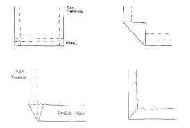 I joined the two panels with a neat and tidy french hem. Interlined Triple Pleat Curtain Tutorial