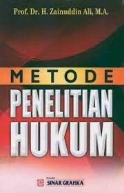 Buku Metode Penelitian Hukum Prof Dr H Zainuddin Ali M A Buku Penelitian Hukum