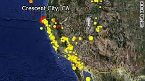 Image result for January 9th 2010 Eureka California earthquake