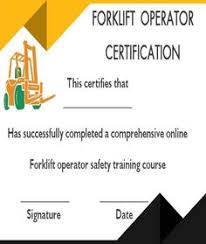 Forklift training in new zealand. 16 Forklift Certification Card Template Ideas Forklift Card Template Certificate Templates