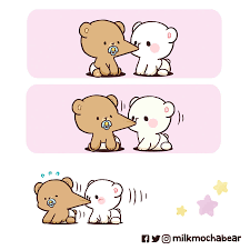 Image discovered by jessica thang. Milkmochabear Stubborn Baby Milk Milk Mocha Baby Version Follow Like Milkmochabear For More Comics And Stuff Give Full Credit When Repost Do Not Remove