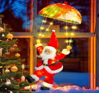 Amazon.com: Christmas Inflatables Decorations Outdoor 2.7FT Climbing Santa Claus with 9.8FT LED Rope Lights Hanging Xmas Tree Decor with Memory Timer ...