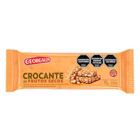 Tableta Georgalos Crocante con Frutos Secos por 95 gramos