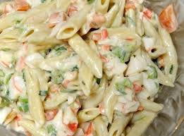 Imitation Crab Salad Recipe Seafood Salad Pasta Crab Pasta Salad Seafood Pasta