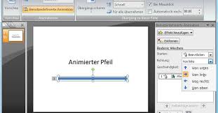Der blinkende pfeil rückt eine position nach rechts unter den nächsten wochentag. Powerpoint Pfeil Animieren Pctipp Ch
