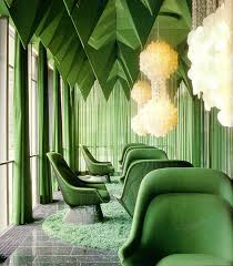 60spopartfurniture08 Green Interiors Emerald Green Rooms Green Rooms