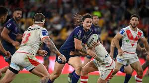 Nicho hynes makes no mistake with the relatively simple kick. Nrl 2021 Nicho Hynes Melbourne Storm Club Switch On Cards Nrl