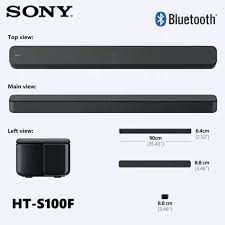 Sony s100f 2.0ch soundbar with bass reflex speaker, integrated tweeter and bluetooth, (hts100f), easy setup, compact, home office use with clear sound black. Sony Ht S100f 2ch Single Soundbar With Bluetooth Technology Buy Online At Best Prices In Pakistan Daraz Pk