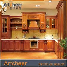 latest design ash wood kitchen cabinet