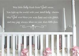 Wee Little Baby Nursery Wall Quote Nursery Wall Quotes Baby Boy Decorations Girl Decor