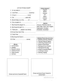 Since invertebrates are small, there are two different body plans. English Esl Introduction Worksheets Most Downloaded 185 Results