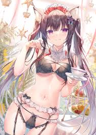 Sirvienta Chica gato