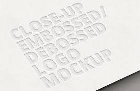 Download Logo Mockup Embossed Free Download Mockup