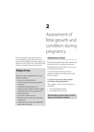 maternal care assessment of fetal growth and condition