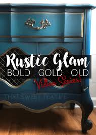 Black washing is part of the overall process of color washing, just using black paint. Rustic Gold Paint Finish Rustic Glam That Sweet Tea Life