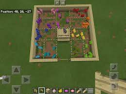 I Created A Flat World In Minecraft And Made This For A Sheep Farm I Have Every Color Sheep And In The Middle On Minecraft Sheep Minecraft Projects Sheep Farm