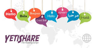 Yetishare - YetiShare now comes with 14 free language packs including  English, Chinese, German, Spanish, Arabic, Russian, Hindi, French and more!  Existing customers can download them here - https://yetishare.com/yetishare_translations.html  | Facebook