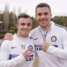Lukas podolski wechselt zu inter mailand und ist damit nach über 22 jahren der erste deutsche beim italienischen traditionsklub. Inter Milan S Two New Loan Signings Shaqiri And Podolski Inter Milan Lukas Podolski Football Club