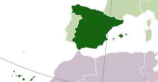 西班牙王国（西班牙语：reino de españa；英语：the kingdom of spain），简称西班牙，位于欧洲西南部的伊比利亚半岛，地处欧洲与非洲的交界处，西邻葡萄牙，北濒比斯开湾，东北部与法国及安道尔接壤，南隔直布罗陀海峡与非洲的摩洛哥相望。. åœ°å›¾çœ‹ä¸–ç•Œ è¥¿ç­ç‰™åŠè'¡è„ç‰™åœ°è·¨è¥¿æ¬§å'ŒåŒ—éž æ®–æ°'