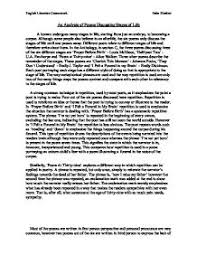 6 Way Poetry Comparative Essay Stages Of Life Thesis Gcse English Marked By Teachers Com
