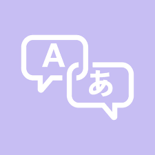 Iphone Ios 14 App Icons Lavender Purple Violet Lilac Translate Ios App Icon Design App Icon Iphone Photo App