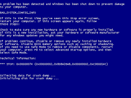 What Does The Bad System Config Info Blue Screen Error Mean