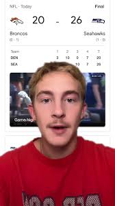 #greenscreen difficult stretch coming up #bonix #broncosseahawks #broncos  #seahawks #quarterback #whatsthatsmell