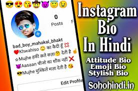 120 Instagram Bio Hindi Best Bio For Instagram For Boys Attitude In Hindi Sohohindi In