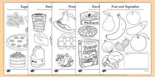 It's packed with protein to help them feel strong. Healthy Eating Colouring Sheets In 2021 Food Coloring Pages Healthy And Unhealthy Food Coloring Sheets