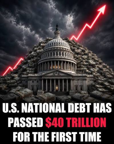 The U.S. national debt crossed the $40 trillion threshold for the first  time, according to Treasury Department data released Wednesday., Total  public debt outstanding reached $40T+ as of the close of ...