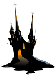 Large Haunted Castle Png Clipart Castle Painting Castle Silhouette Halloween Painting