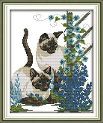 Browse by theme and level to find the design of your dreams! Stamped Kits Captaincrafts New Cross Stitch Kits Patterns Embroidery Kit Stamped Two Baby Cats Arts Crafts Sewing