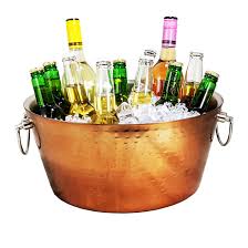 Order today for fast shipping, wholesale pricing and superior service. Brekx Rose Copper Hammered Stainless Steel Beverage Tub Double Walled Insulated Anchored Drink Tub Ice Bucket With Double Hinged Handles Drink Chiller For Parties 12 Quarts Buy Online In Bahamas At Bahamas Desertcart Com Productid