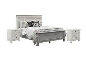The essex white panel bedroom set by standard furniture is an updated and streamlined louis philippe design style finished in subtle black for a new contemporary viewpoint. Bedroom Furniture Sets Ashley Furniture Homestore