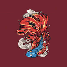 Queen Betta Fish Illustration In 2020 Fish Illustration Betta Fish Shark Illustration