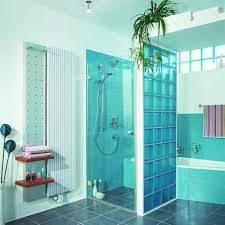 Available in 3 nominal sizes: Glass Block Walls For Bright And Modern Bathroom Design
