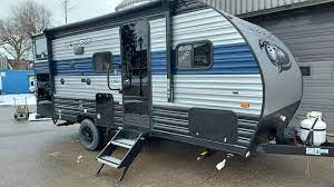 Black label edition gray exterior color. 2022 Forest River Wolf Pup 17jg Pierson Motors