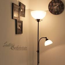Rustikale Stehleuchte Stehlampe Standlampe Deckenfluter Leselampe
