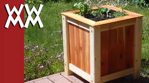 Youtube Planter Boxes Building Planter Boxes Wood Planters