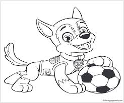 Tracker And Marshall Coloring Page Paw Patrol Coloring Pages Paw Patrol Coloring Puppy Coloring Pages