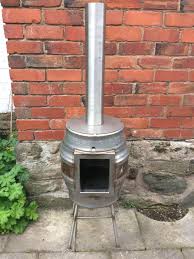 Recycled Stainless Steel Beer Barrel Wood Burner Chiminea Etsy Gas Bottle Wood Burner Wood Burner Patio Gas