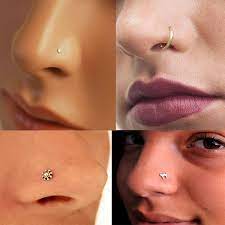 Small Size Nose Rings 9 Stunning Designs Are Trending Now Nose Ring Designs Nose Ring Faux Nose Ring