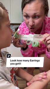 We got earrings! And look how many hoop earrings you get! So many colo...