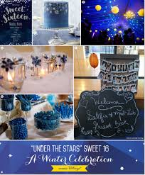 Things To Do For Your 16th Birthday In The Winter Under The Stars Sweet 16 Winter Party Theme Sweet 16 Party Themes Sweet 16 Winter Sweet 16 Themes