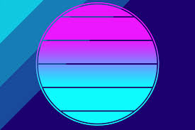 Download Retrowave Neon Sunset Background Graphic By Atlasart Creative Fabrica SVG Cut Files
