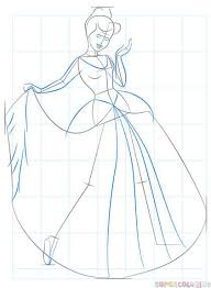 How To Draw Cinderella Step By Step Drawing Tutorials Cinderella Drawing Drawing Tutorial Art Drawings Sketches Simple