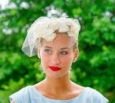 Vintage Veil With Flowers Vintage Whimsy Hat Vintage Hat Etsy Vintage Veils Flower Veil Hats Vintage