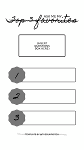 top 3 favorites instagram story template use questions feature instagram questions instagram story instagram story questions